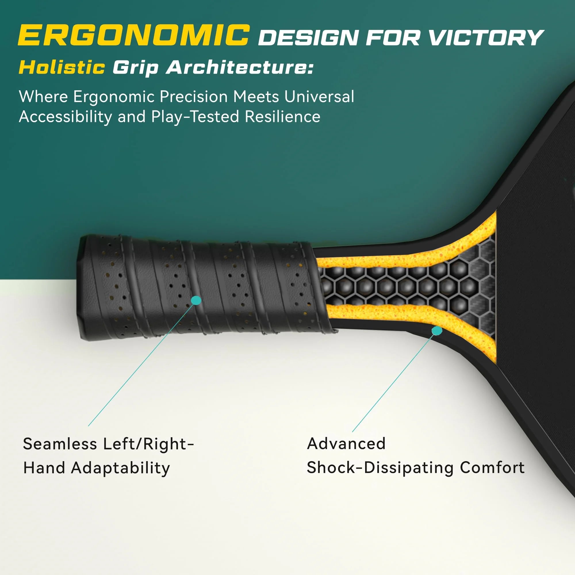 Kryndavox Pickleball Paddle with T700 Raw Carbon Fiber Surface, Pro Pickleball Paddle, USAPA Approved,Large Sweet Spot