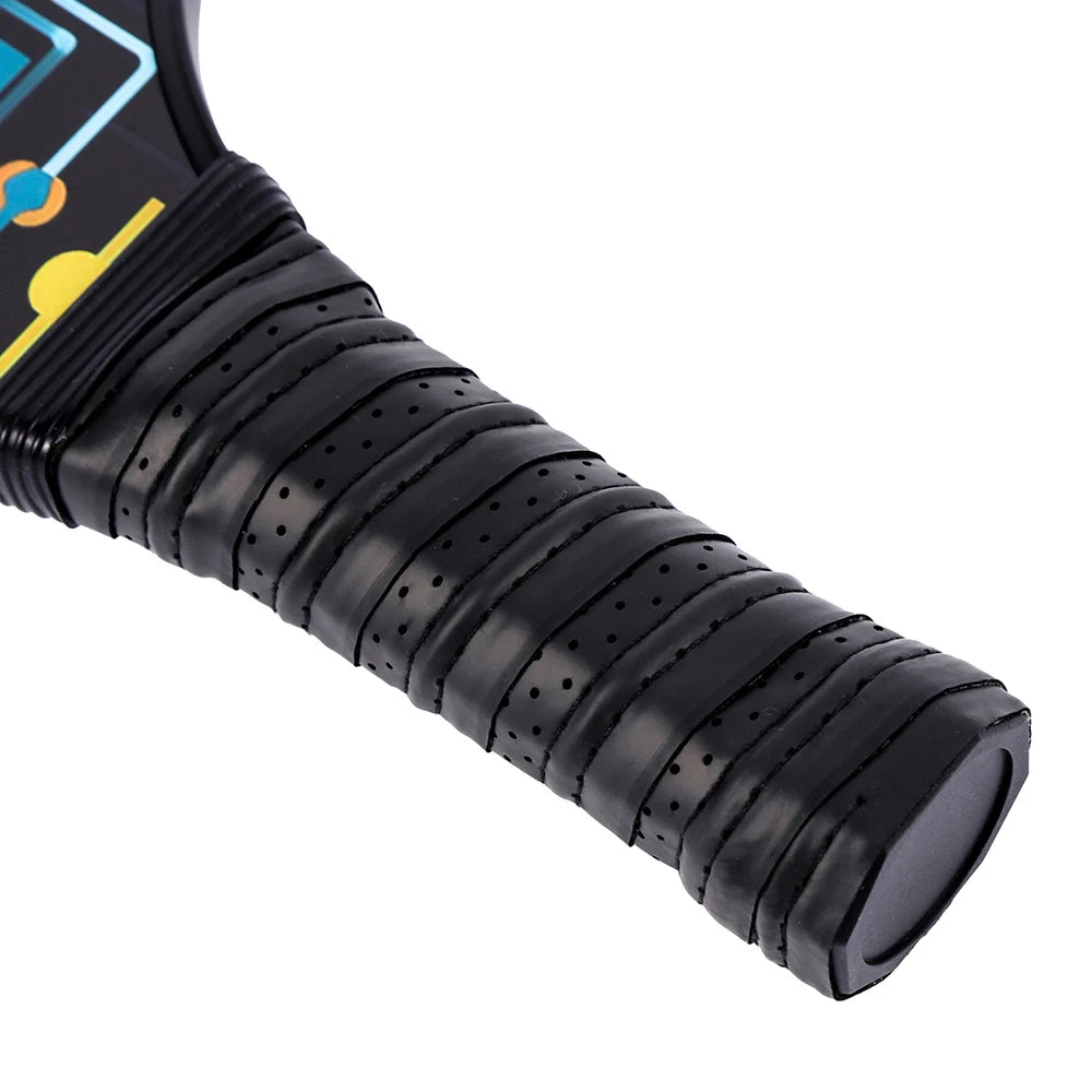 Carbon Fibre Pickleball Paddles Set of 2 Anti-Slip Grip Polypropylene Honeycomb Core with 4 Pickleball Portable Hard Bag