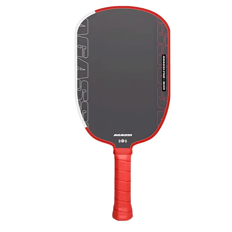 Agassi Pro Pickleball Paddle USAPA Approved 16mm GEN4 TFP Foam T700 Raw Carbon Fiber Large Sweet Spot for Adults Tournament Play