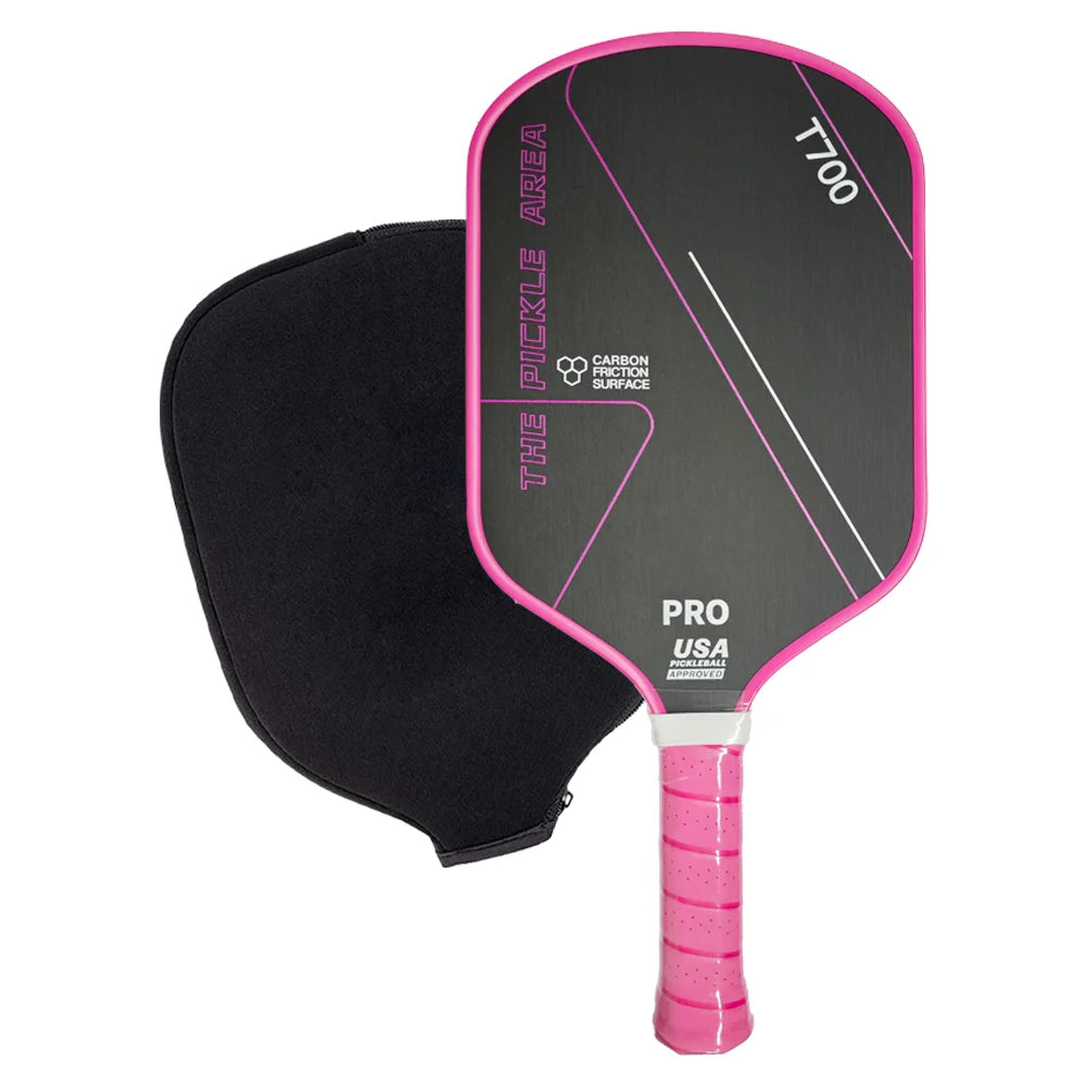 T700 Pickleball Paddle Carbon Fiber USAPA Approved Pickle Ball Paddle Lightweight Frosted Surface Professional Game Supplies