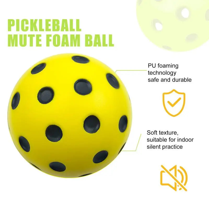 Mute Foam Pickleballs – Silent Indoor & Garden Training Balls (Safe Play Series)