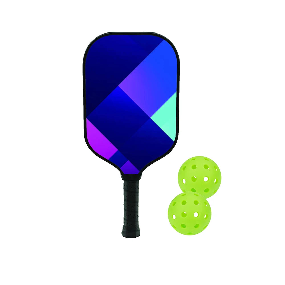 Pickleball Paddles Set Fiberglass Surface Non-Slip Grip Durable Lightweight Pop Tennis Sports Accessory Traction And Stability