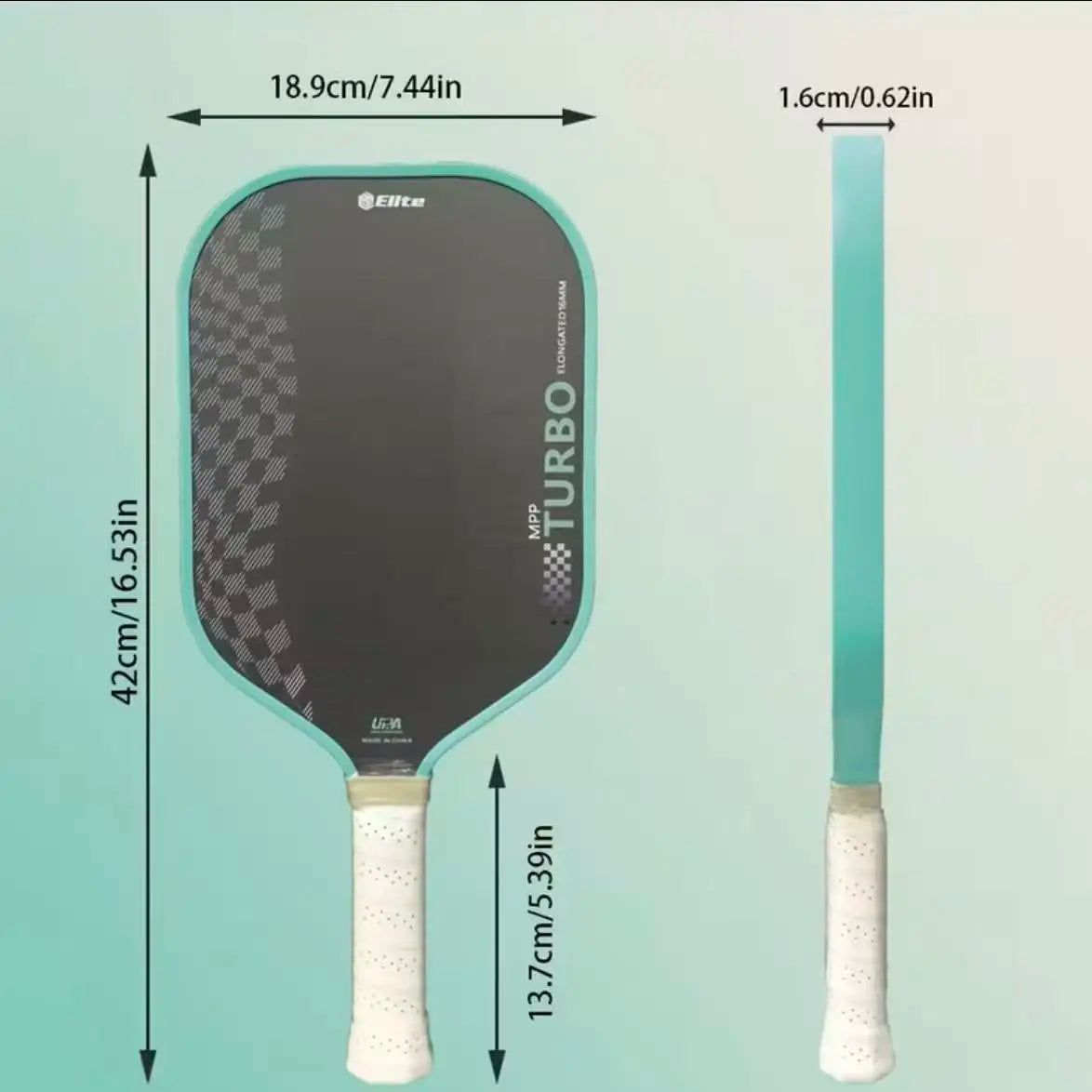 TITANFORCE TURBO-MPP Elongated Pickleball Paddle