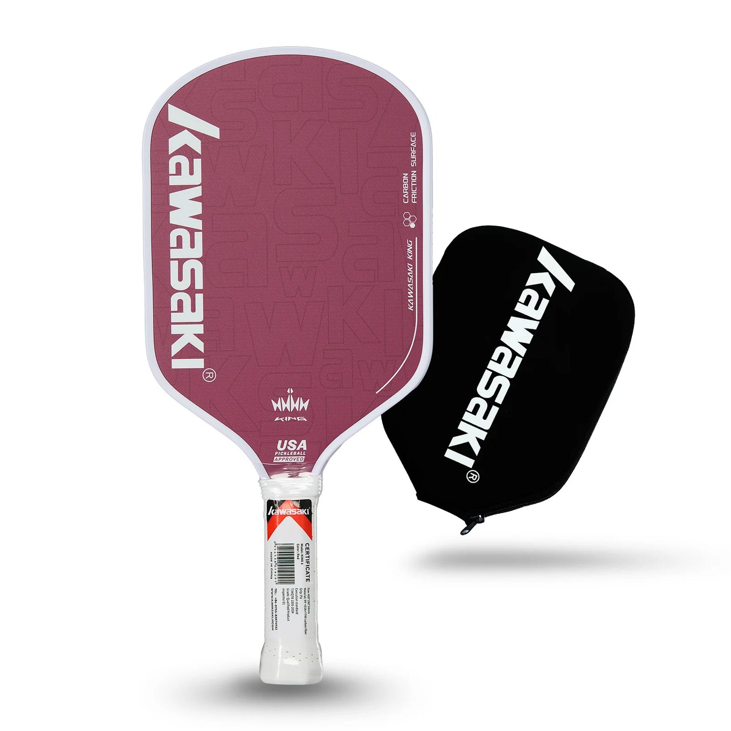 Kawasaki KING6 14mm PP Honeycomb Core Inner & T700 Carbon Surface Tournament Paddle