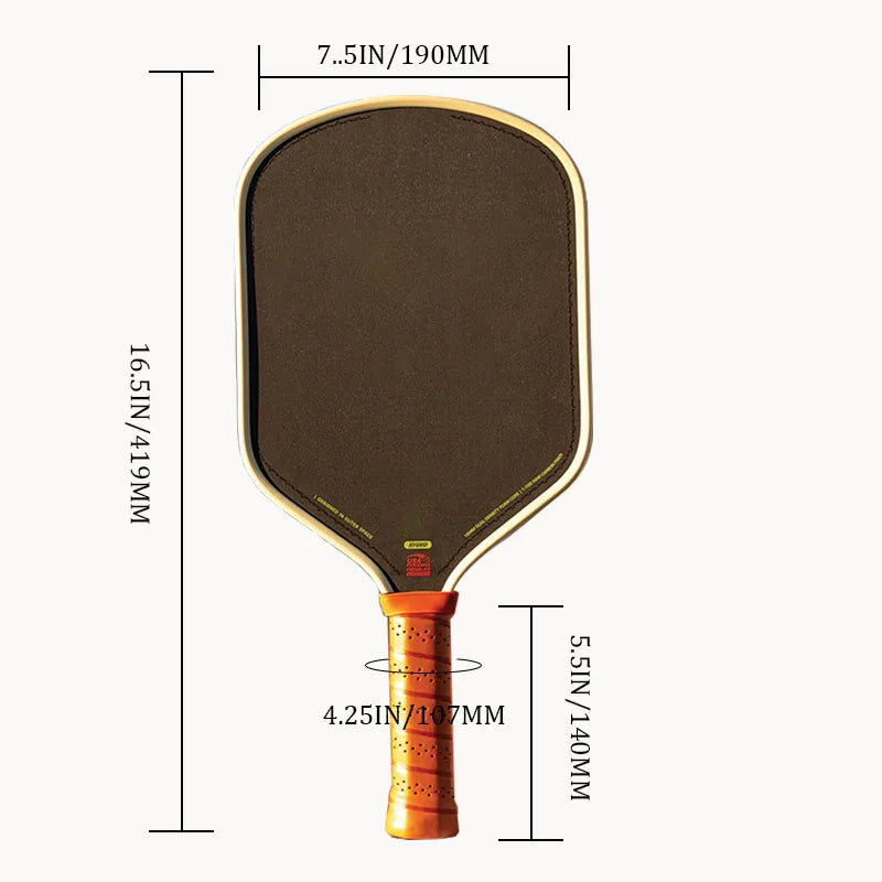 The LOCO 16mm Carbon Fiber Pickleball Paddle