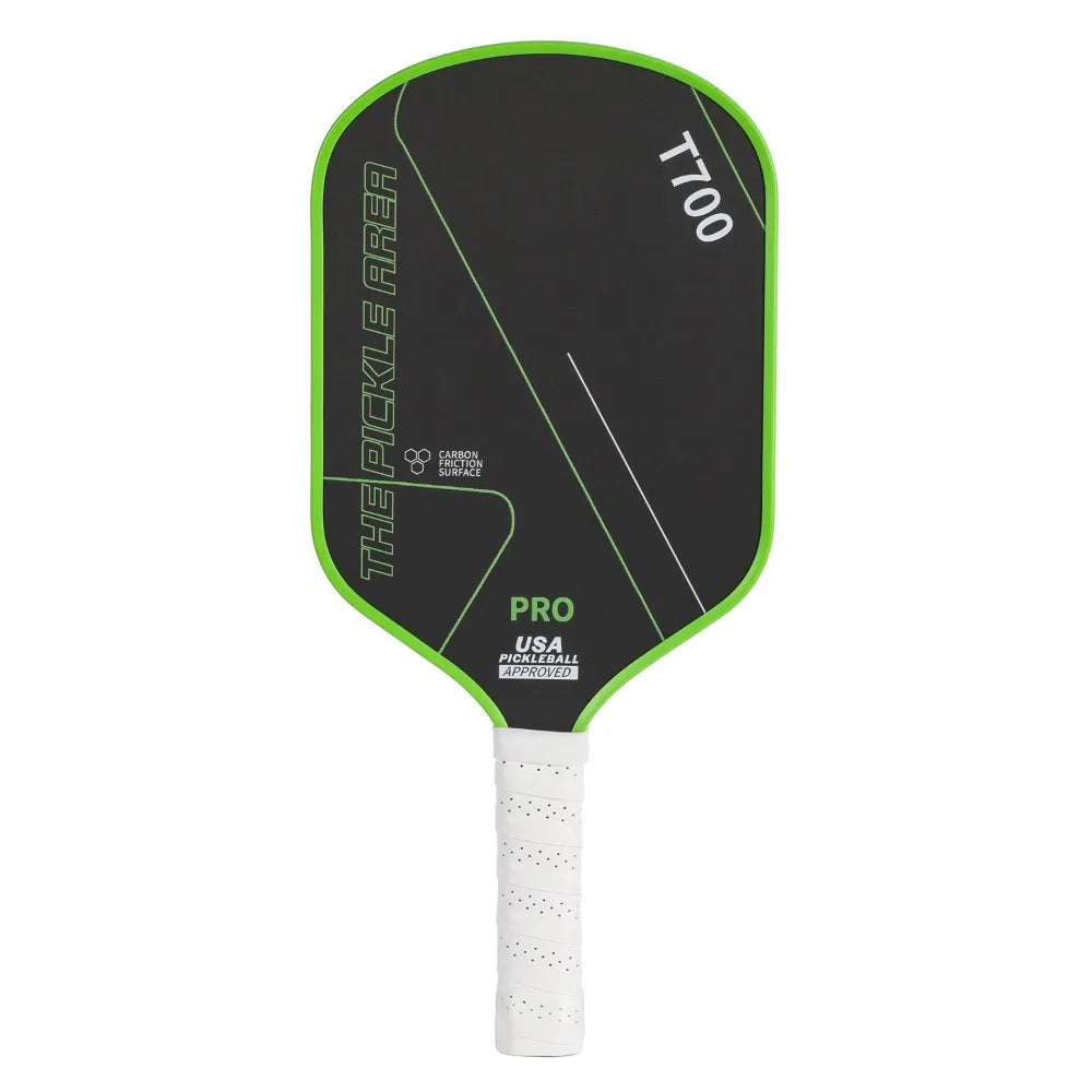T700 Pickleball Paddle 16MM Carbon Fiber Pickleball Rackets Set Frosted Surface USAPA Approved Professional Game Supplies