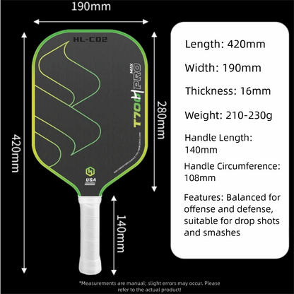 T700 Pro Carbon Fiber Pickleball Paddle