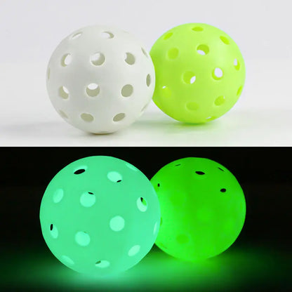 6 Pack Luminous Pickleballs 74MM 40 Holes