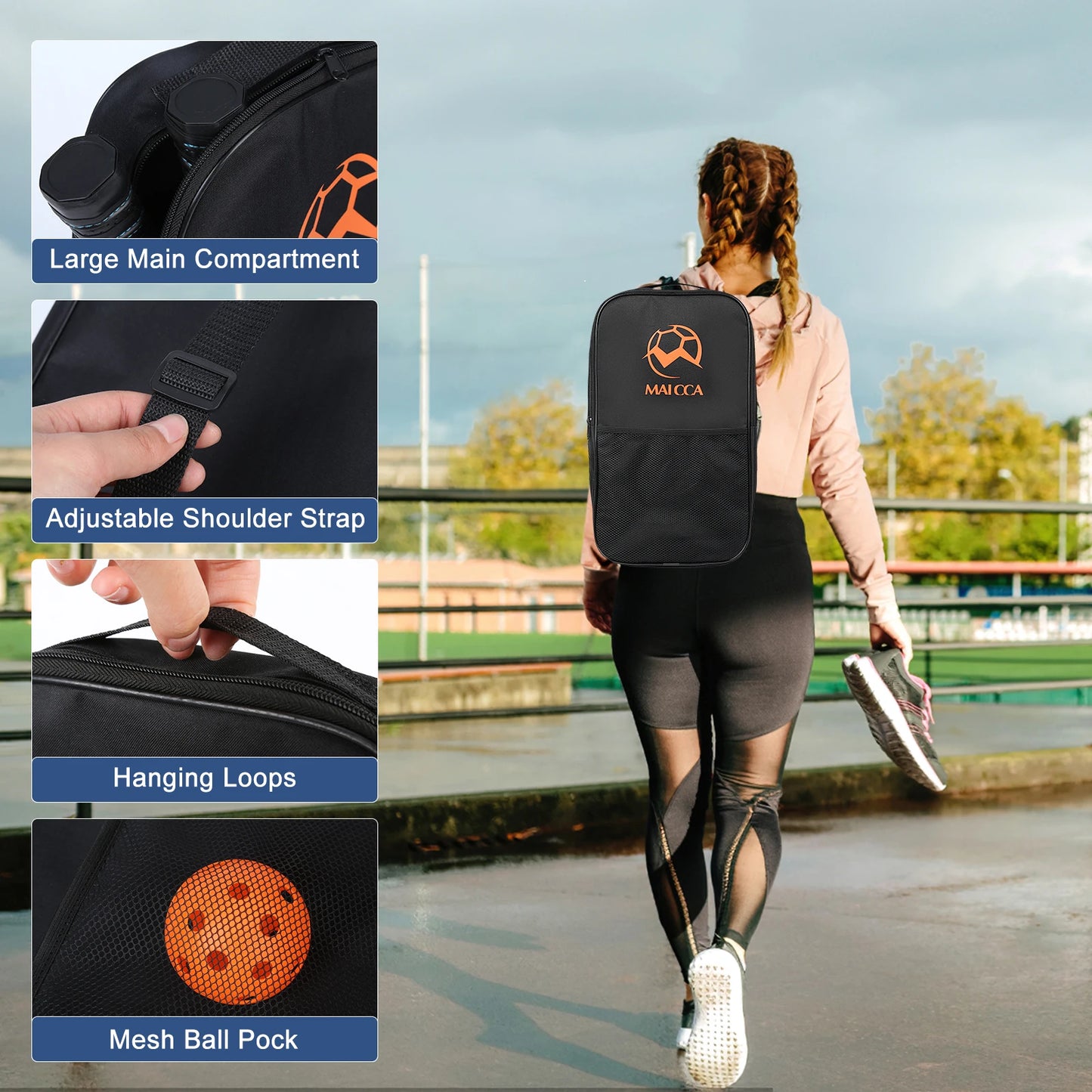 MAICCA Pro Premium Pickleball Paddle Set – Carbon Fibre Face & Honeycomb Core