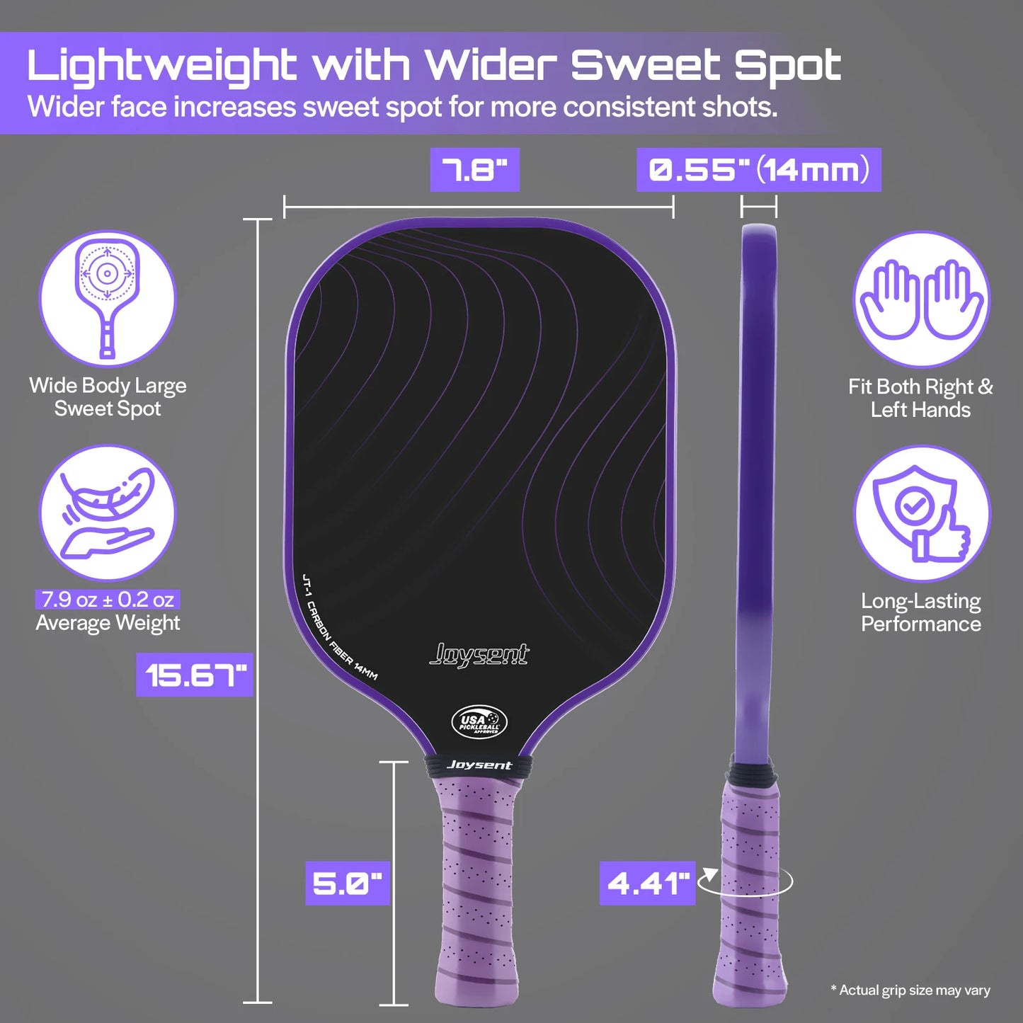 Joysent T300 Carbon Fibre Pickleball Paddle – Elite Control & Precision