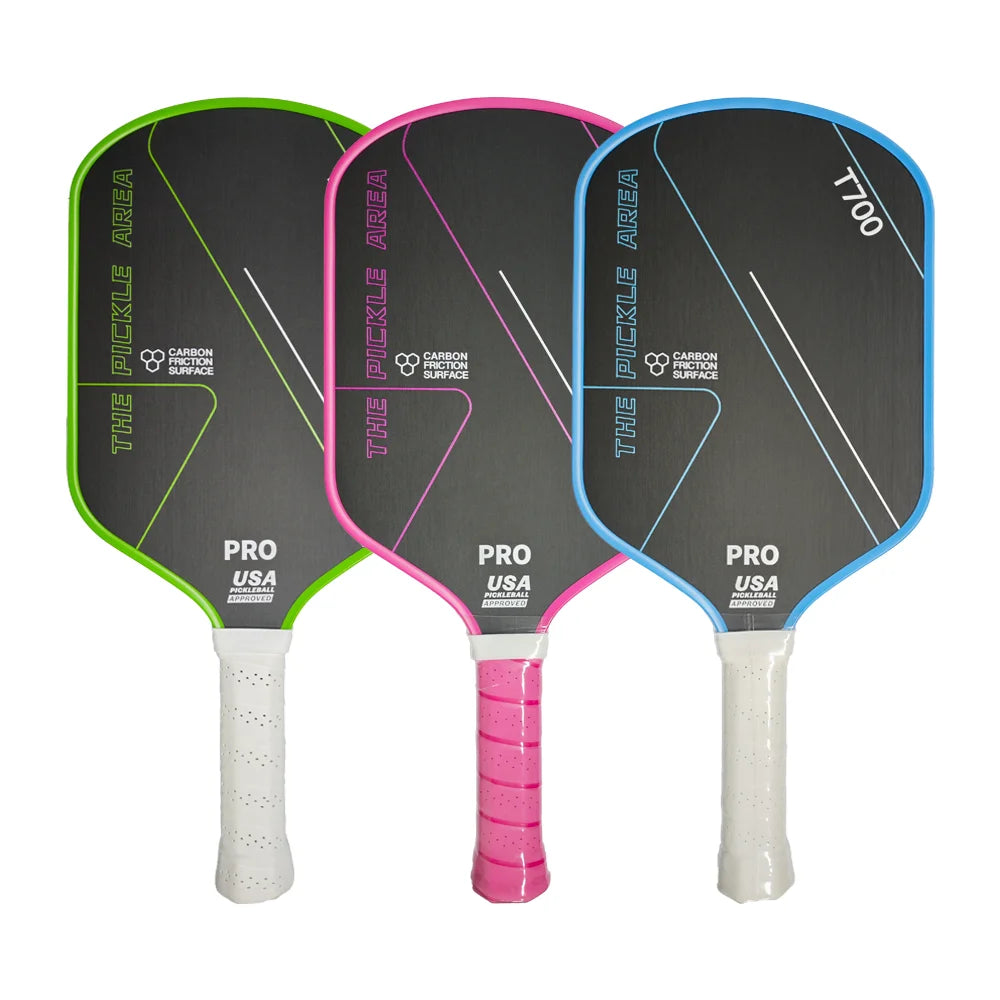 T700 Pickleball Paddle Carbon Fiber USAPA Approved Pickle Ball Paddle Lightweight Frosted Surface Professional Game Supplies