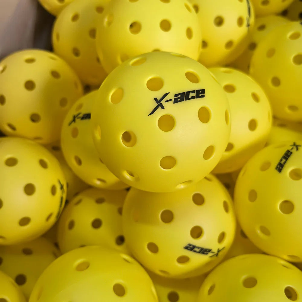 X-ace Indoor  Pickleball Balls 26 Holes for All Skill Levels Players 3/6/24 Pcs