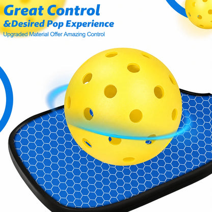 set of 4 40-Hole Outdoor Pickleball Balls