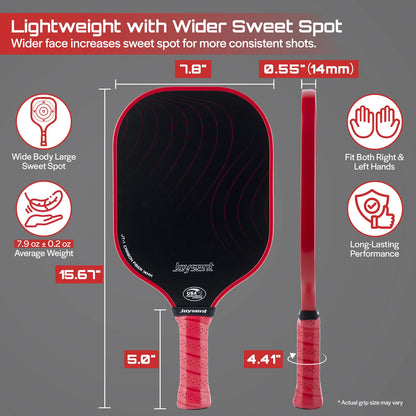 Joysent T300 Carbon Fibre Pickleball Paddle – Elite Control & Precision