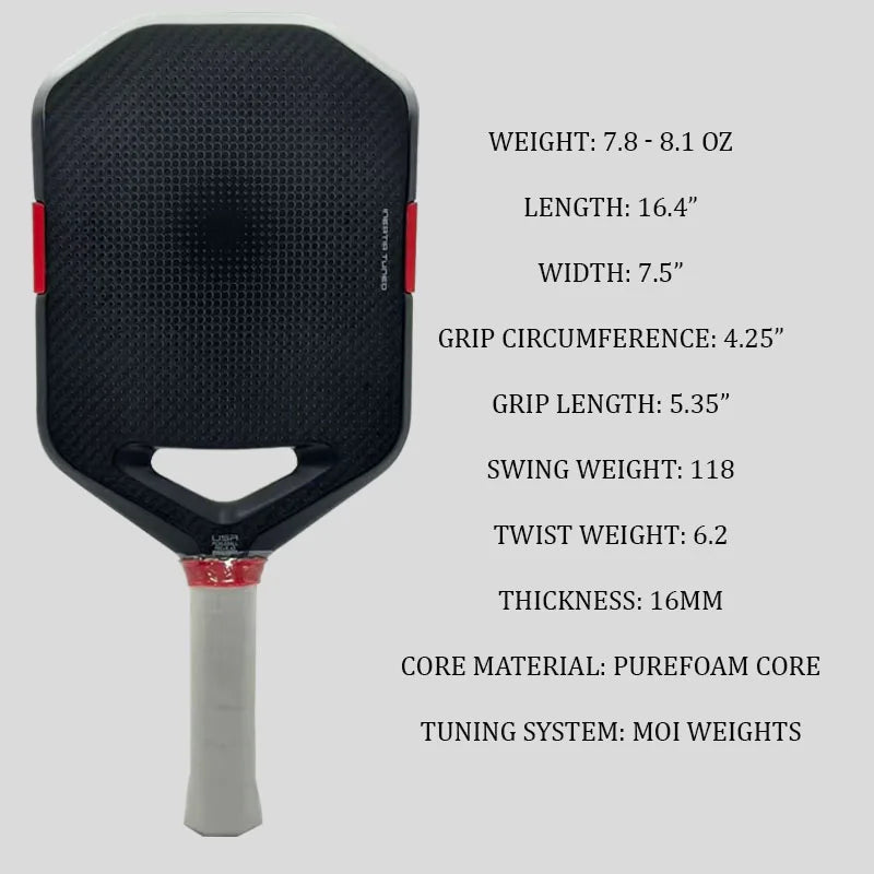 HIGOOO 'Gen5' Pro Pickleball Paddle – EPP Foam Core & MOI Tuning System