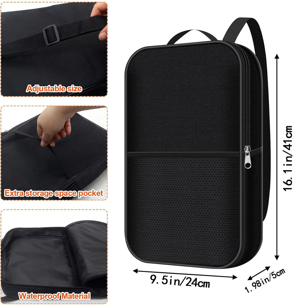 1pc Pickleball Paddle Cover with Pocket, With Extra Storage Space Pocket for Accessories, Fits Store 2 Paddle &4balls, Zipper C