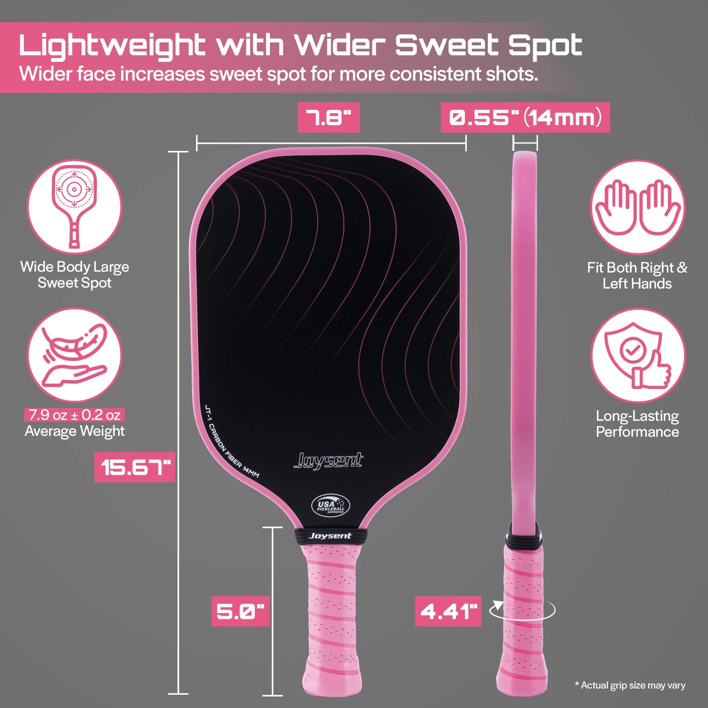 Joysent T300 Carbon Fibre Pickleball Paddle – Elite Control & Precision
