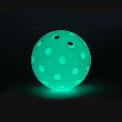 6 Pack Luminous Pickleballs 74MM 40 Holes