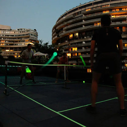 6 Pack Luminous Pickleballs 74MM 40 Holes