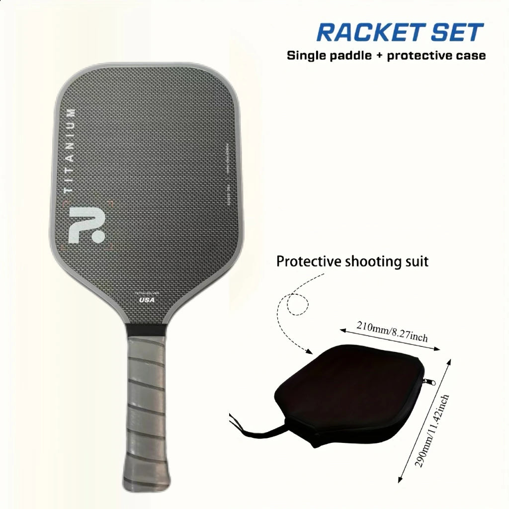TITANIUM T700 Carbon Fibre Pickleball Paddle | 16mm Pro Core & EVA Foam Edge