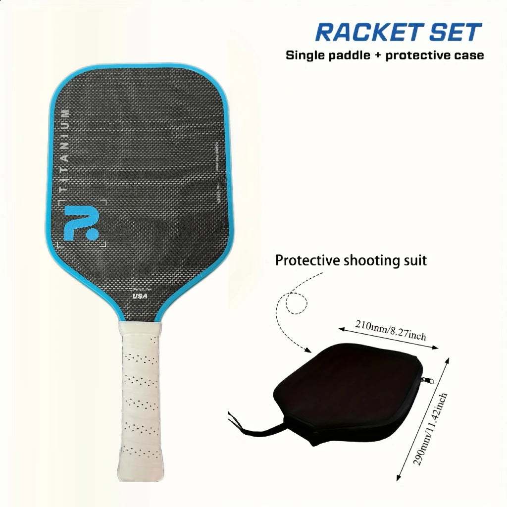 TITANIUM T700 Carbon Fibre Pickleball Paddle | 16mm Pro Core & EVA Foam Edge