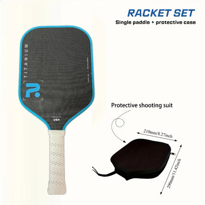 TITANIUM T700 Carbon Fibre Pickleball Paddle | 16mm Pro Core & EVA Foam Edge