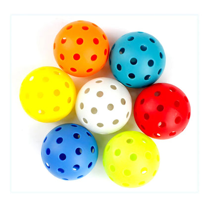 6 Pack Luminous Pickleballs 74MM 40 Holes
