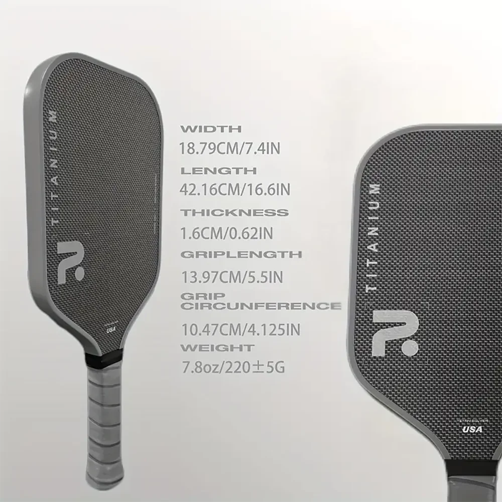 TITANIUM T700 Carbon Fibre Pickleball Paddle | 16mm Pro Core & EVA Foam Edge