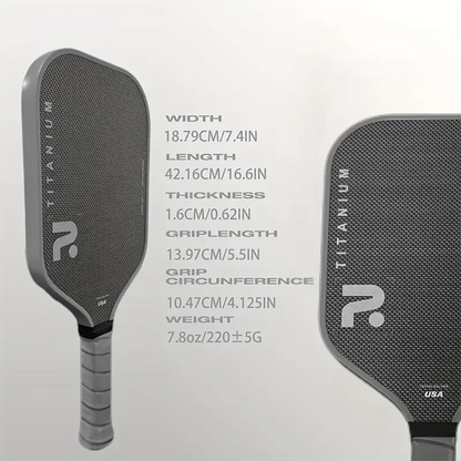 TITANIUM T700 Carbon Fibre Pickleball Paddle | 16mm Pro Core & EVA Foam Edge