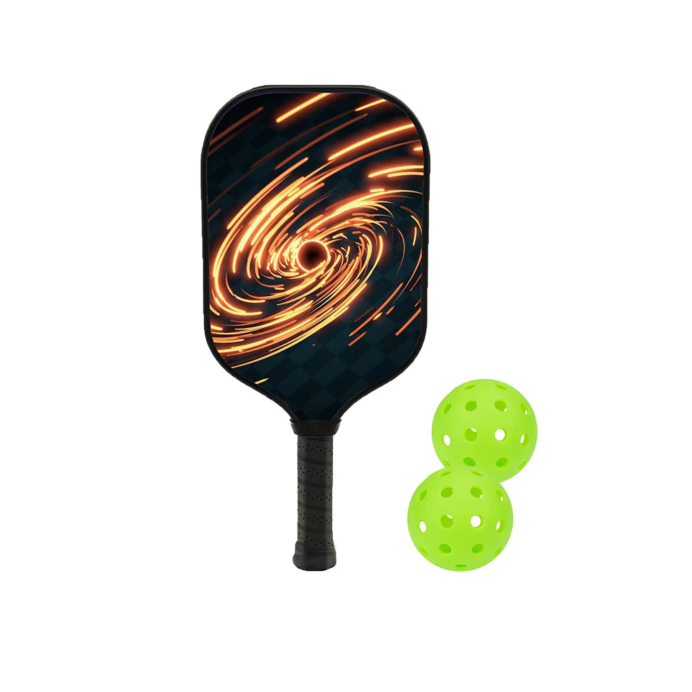 Pickleball Paddles Set Fiberglass Surface Non-Slip Grip Durable Lightweight Pop Tennis Sports Accessory Traction And Stability
