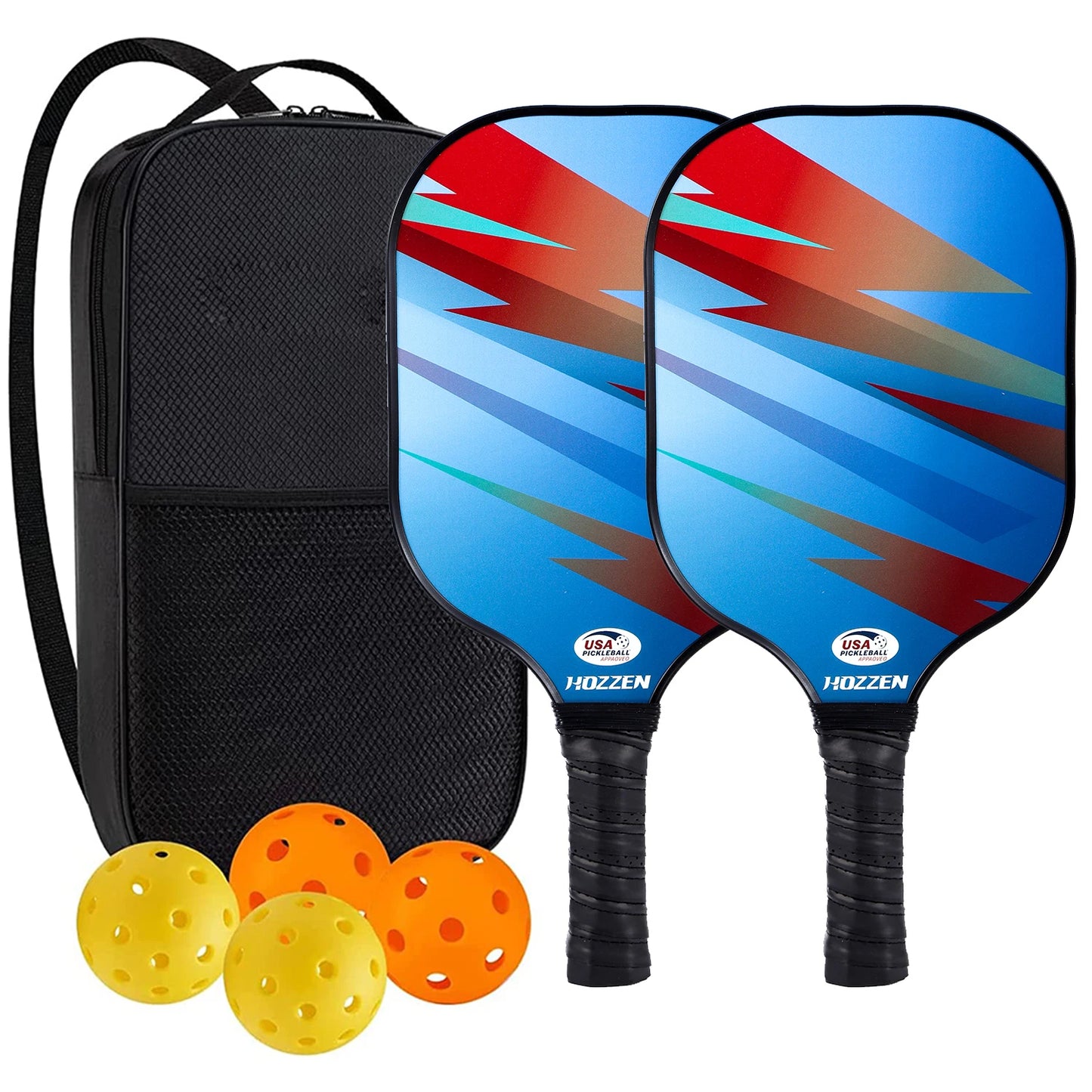 MAICCA Pro Premium Pickleball Paddle Set – Carbon Fibre Face & Honeycomb Core