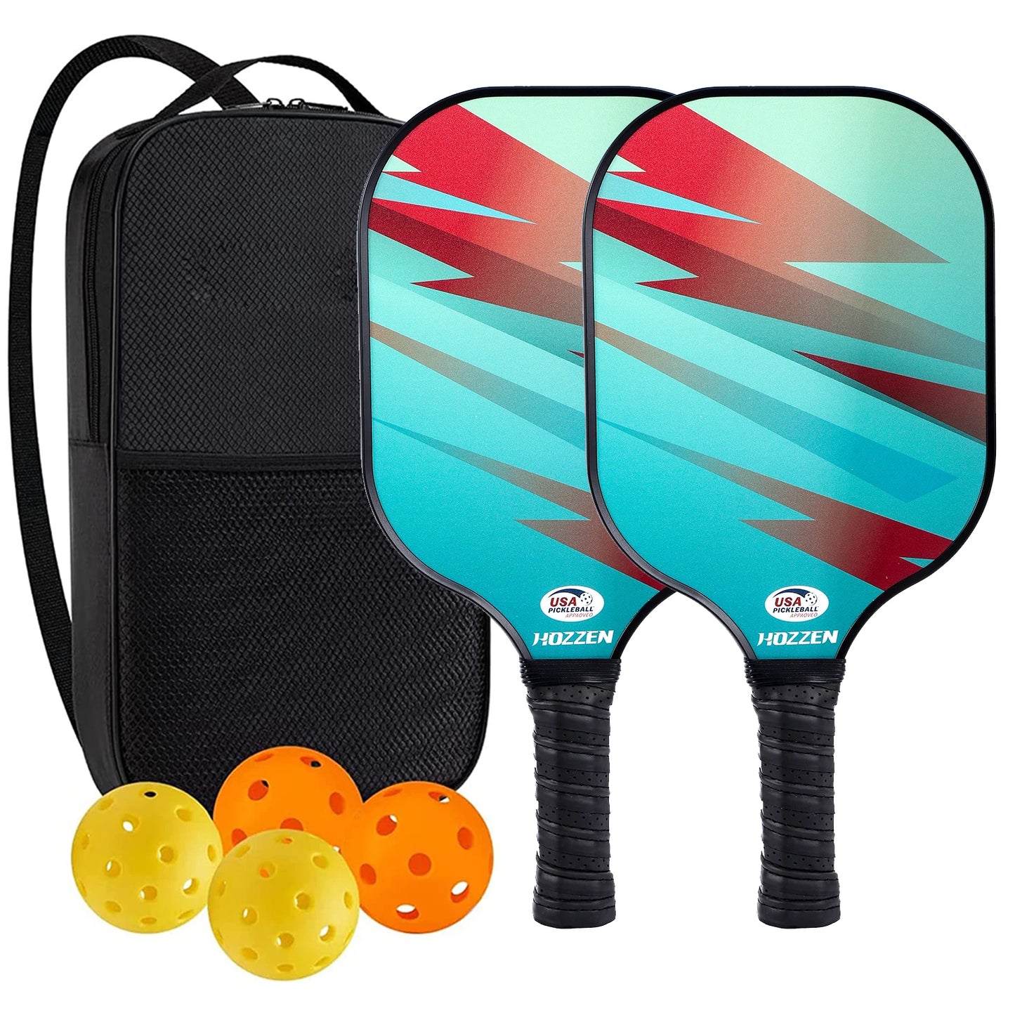 MAICCA Pro Premium Pickleball Paddle Set – Carbon Fibre Face & Honeycomb Core