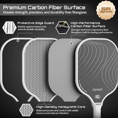 Joysent T300 Carbon Fibre Pickleball Paddle – Elite Control & Precision
