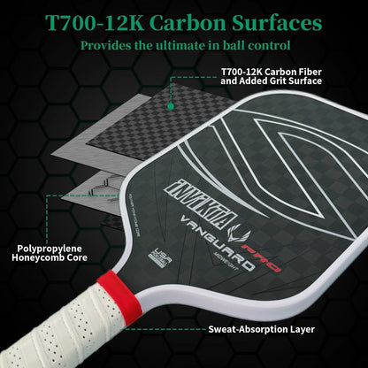 Vanguard Invikta Pro 12K | Carbon Fibre Pickleball Paddle