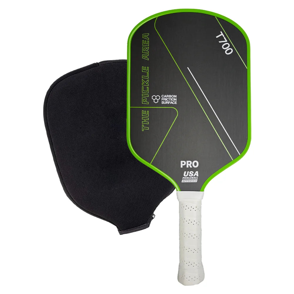 T700 Pickleball Paddle Carbon Fiber USAPA Approved Pickle Ball Paddle Lightweight Frosted Surface Professional Game Supplies
