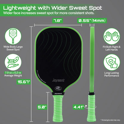Joysent T300 Carbon Fibre Pickleball Paddle – Elite Control & Precision