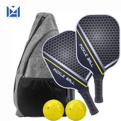 Pro Carbon Pickleball Paddle Set | Premium Raw Carbon Fiber & Honeycomb Core