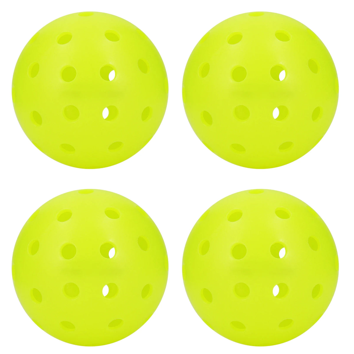 INSUM Outdoor Pickleball Balls 4 Pack 40 Holes High Performance Durable Pickleballs