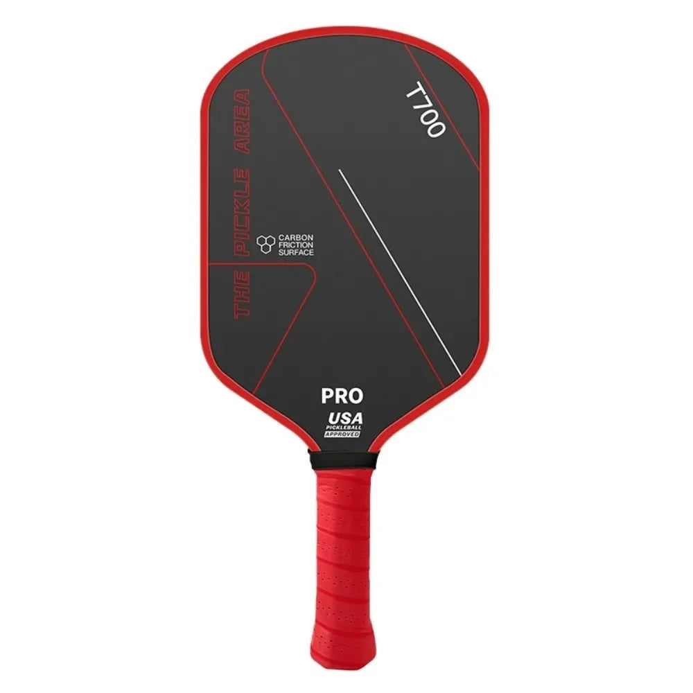 T700 Pickleball Paddle Durable 16MM Frosted Surface Pickleball Rackets Lightweight Carbon Fiber Professional Game Supplies