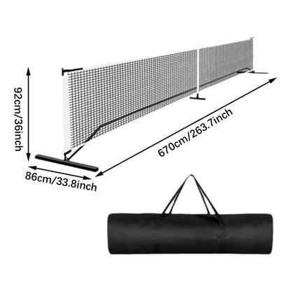 Portable Pickleball Adjustable Net 22ft