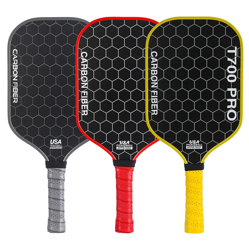 T700 Pickleball Paddle Carbon Fiber Pickleball Paddle 16mm Polypropylene Honeycomb Core Pickleballs Paddles