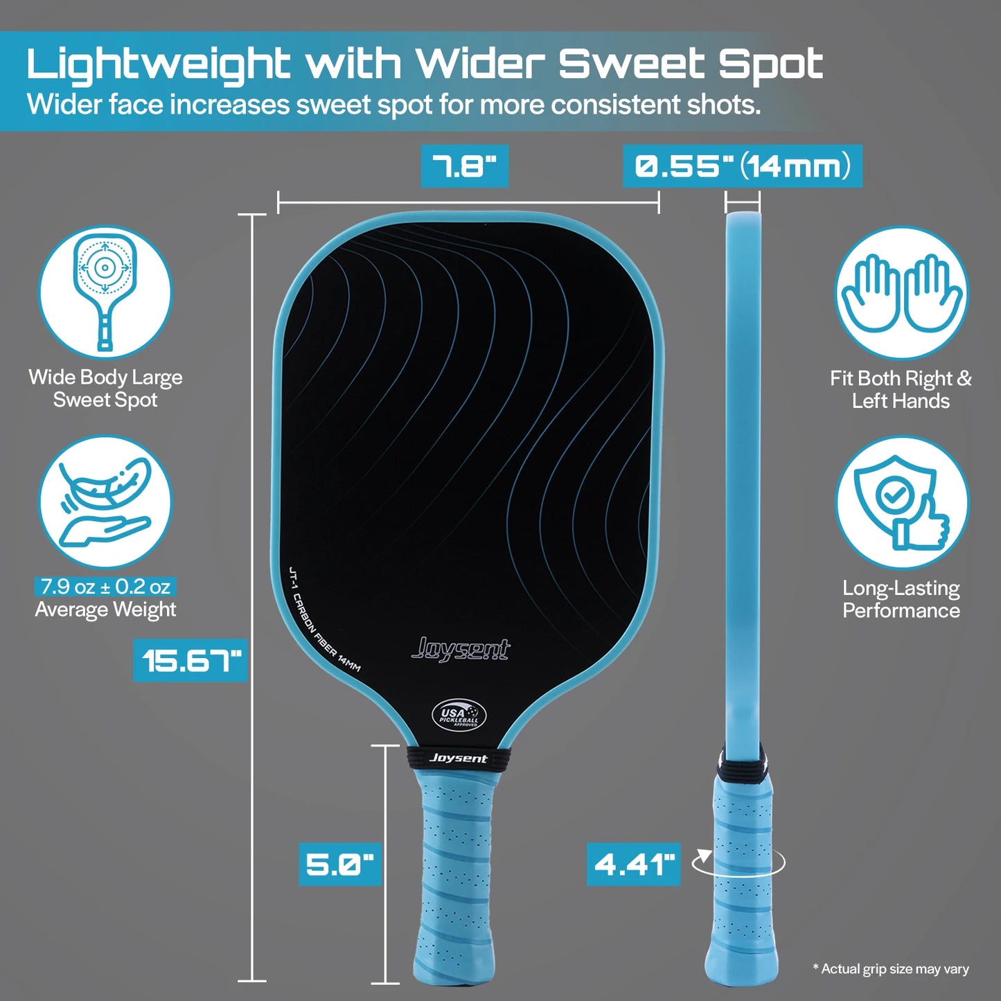 Joysent T300 Carbon Fibre Pickleball Paddle – Elite Control & Precision