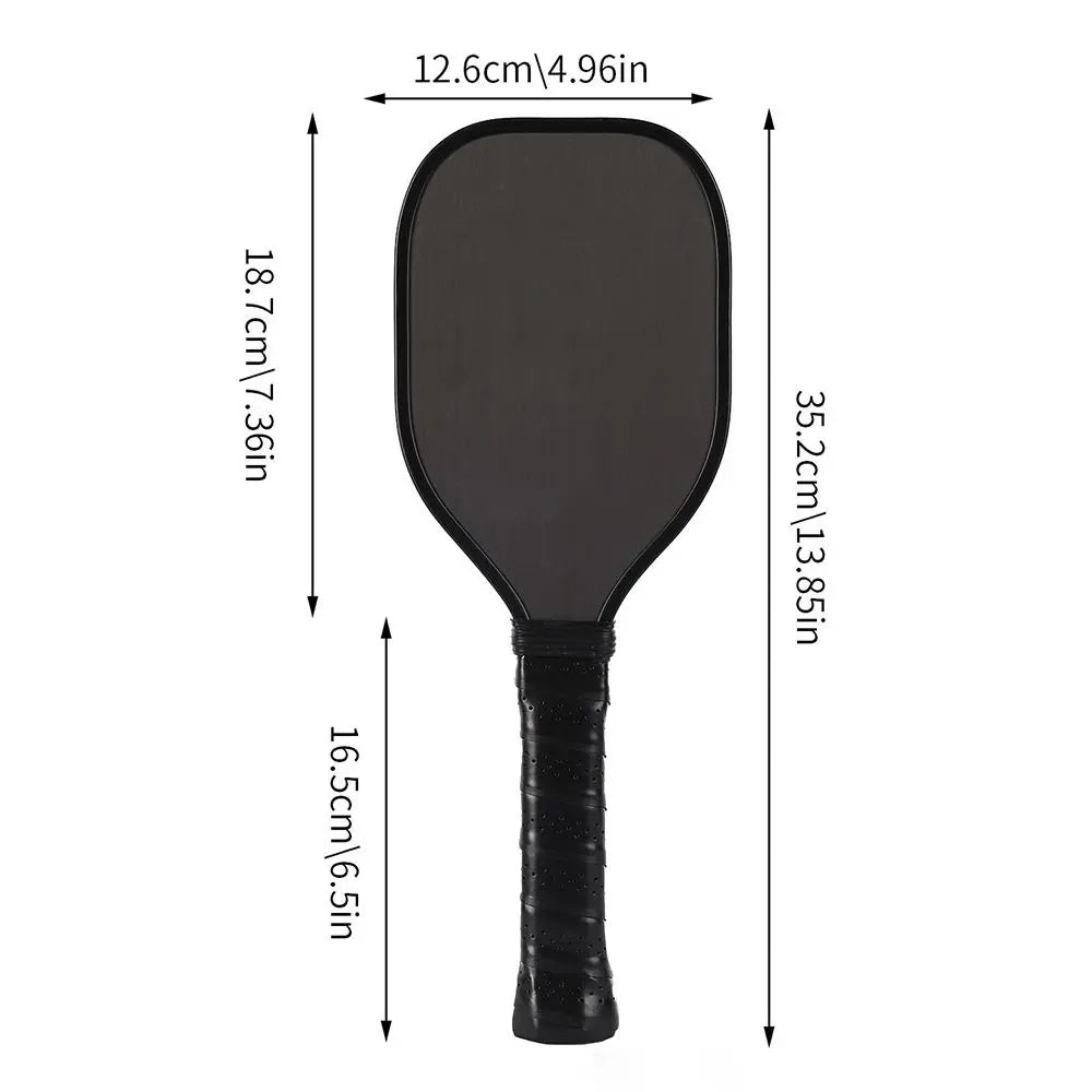 Carbon Fiber Frosted Surface Pickleball Paddle Nonslip Grip Lightweight Sweet Spot Trainer Wear Resistant Professional