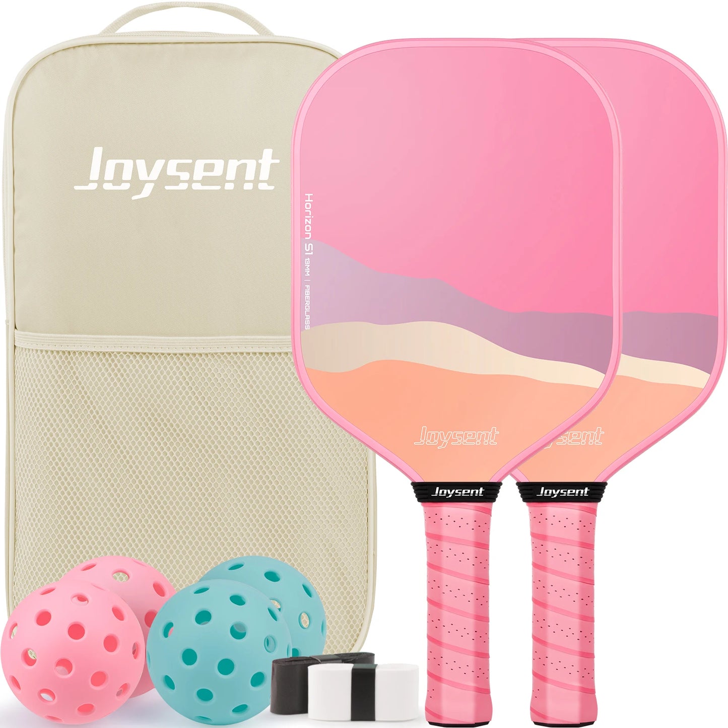 Joysent Premium Fibreglass Pickleball Paddle Set