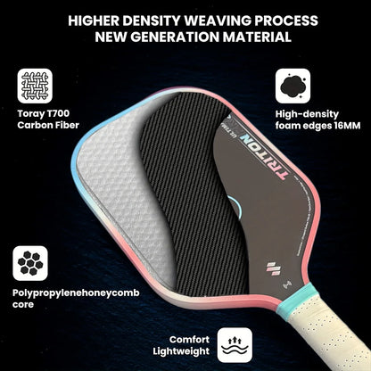T700 Carbon Fibre 16MM Honeycomb Core USAPA Approved Pickleball Paddle