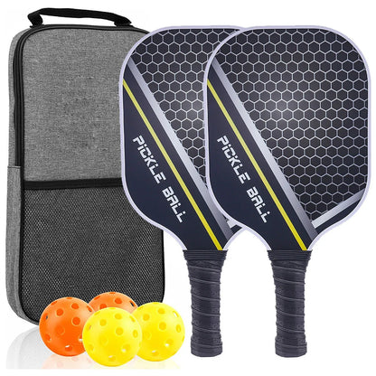 Pro Carbon Pickleball Paddle Set | Premium Raw Carbon Fiber & Honeycomb Core