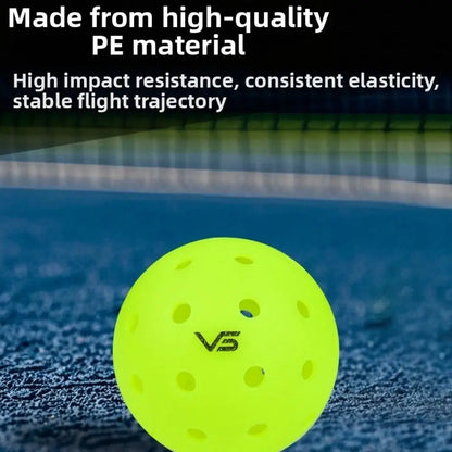 V5 Pro-Court Outdoor Pickleballs – 74mm Elite 40-Hole Training Balls (Single Pack)