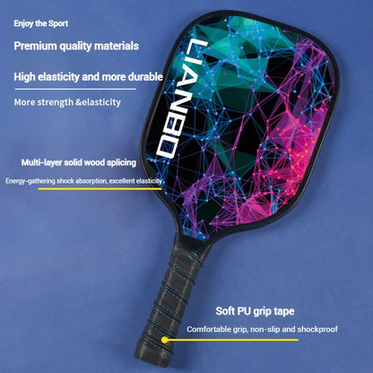Premium Set of 2 Rackets & 4 Pickleballs