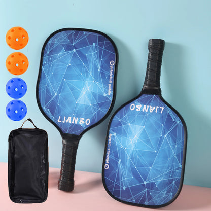 Premium Set of 2 Rackets & 4 Pickleballs