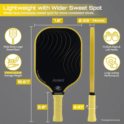 Joysent T300 Carbon Fibre Pickleball Paddle – Elite Control & Precision
